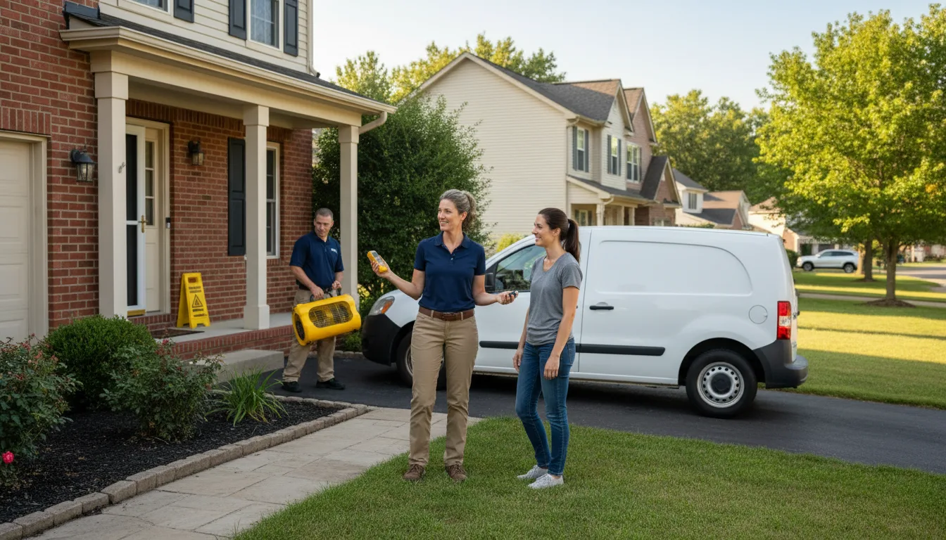 Residential water damage restoration in Winnsboro, LA